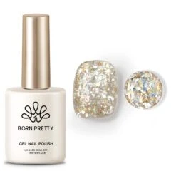 Gold Colorful Sequins Glitter Gel Polish SG06 Sparkle Fly 15ml 9 Gold Colorful Sequins Glitter Gel Polish SG06 Sparkle Fly 15ml -Born Pretty Salon 61004 2 ZHU 7