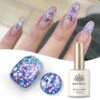 Purple Colorful Sequins Glitter Gel Polish SG12 Crape Myrtle 15ml
