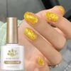 Gold Glitter Sequins Gel Polish SG16 Golden Star 10ml