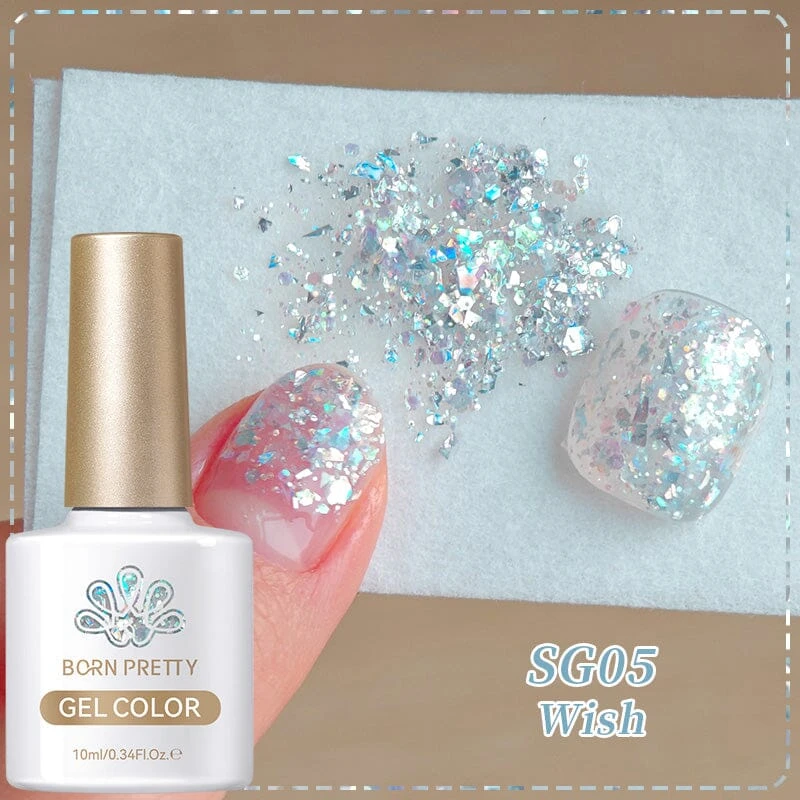 Glitter Sequins Gel Polish SG05-SG16 10ml 11 Glitter Sequins Gel Polish SG05-SG16 10ml - Image 11