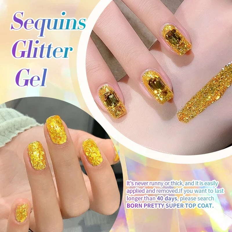 Glitter Sequins Gel Polish SG05-SG16 10ml 6 Glitter Sequins Gel Polish SG05-SG16 10ml - Image 6