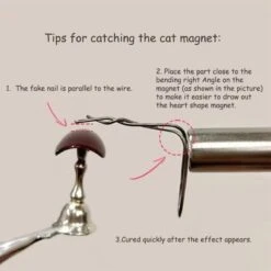 No Brand Round Cat Magnetic Stick With 5pcs Flexible Iron Wire -Born Pretty Salon 61007 ZI 4