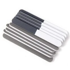 No Brand Black White Grey 3-sided Nail File Buffer 10 No Brand Black White Grey 3-sided Nail File Buffer -Born Pretty Salon 61016 ZHU 7