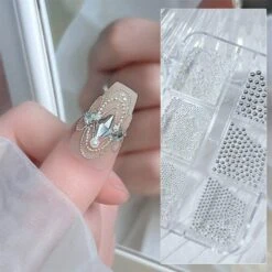 No Brand 6 Grids Round Stainless Steel Beads Nail Decoration -Born Pretty Salon 61036 ZHU 8