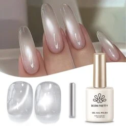 White Cat Magnetic Gel Polish MY77 Flowing Light White 15ml