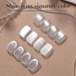 White Cat Magnetic Gel Polish MY77 Flowing Light White 15ml -Born Pretty Salon 61065 ZI 8