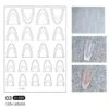 No Brand Clear French 3D Nail Stickers H-028