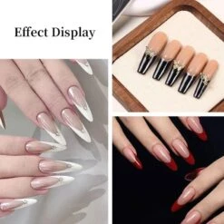 No Brand Clear Lines 3D Nail Stickers H-030 -Born Pretty Salon 61083 ZHU 4 4