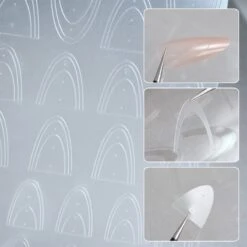 No Brand Clear Lace French 3D Nail Stickers H-026 -Born Pretty Salon 61083 ZHU 6 3