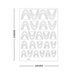 No Brand Clear Lines 3D Nail Stickers H-030 -Born Pretty Salon 61083 ZHU 8 4