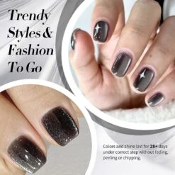 Black Cat Magnetic Gel Polish MY248 Black Pearl 15ml -Born Pretty Salon 61091 ZI 3