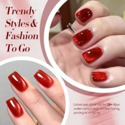 Red Glass Cat Magnetic Gel Polish MY249 Artisan 15ml -Born Pretty Salon 61092 ZI 3