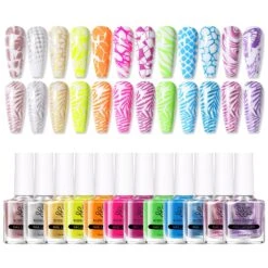 12 Colors Stamping Polish Set - The Passion Series 10ml
