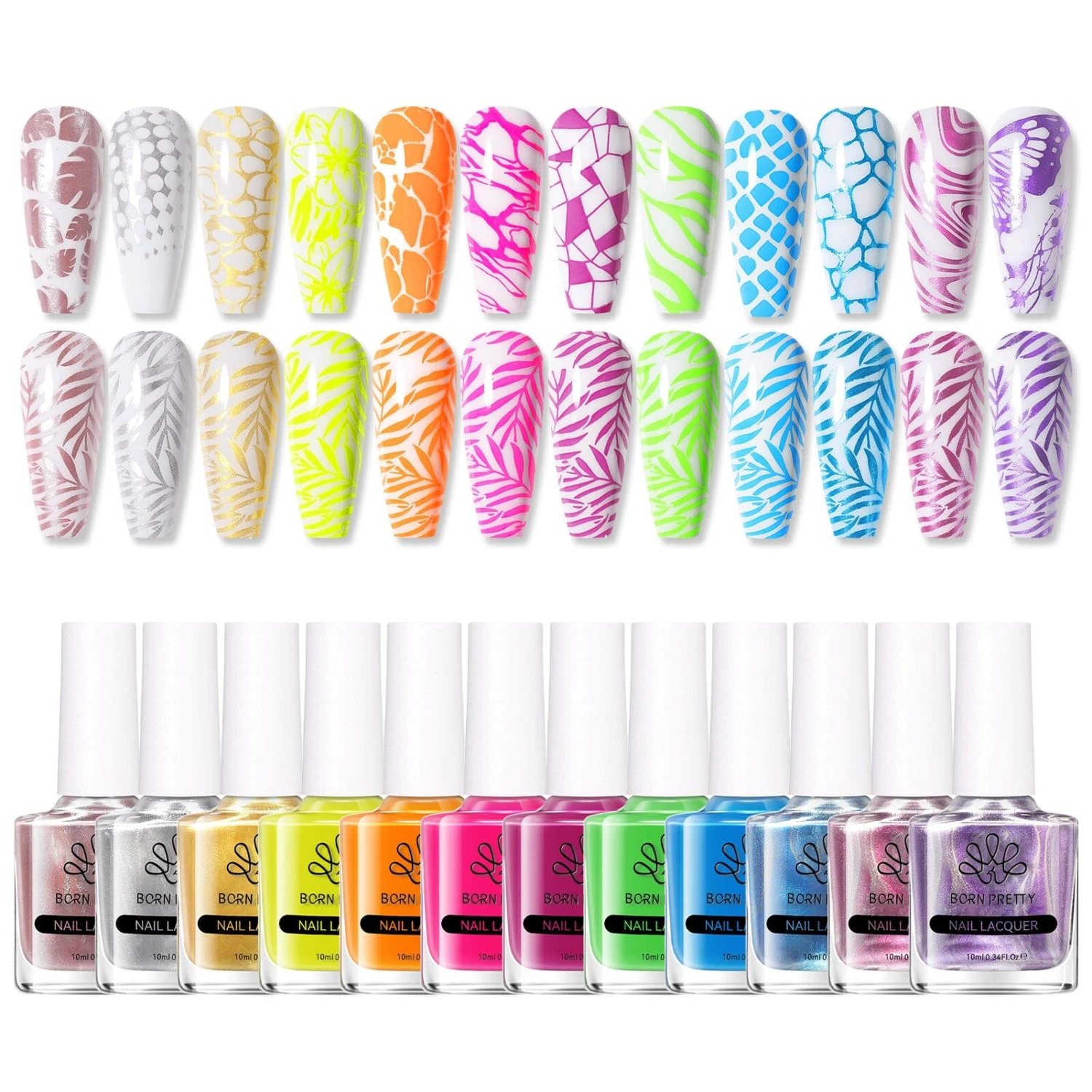 12 Colors Stamping Polish Set - The Passion Series 10ml 1 12 Colors Stamping Polish Set - The Passion Series 10ml