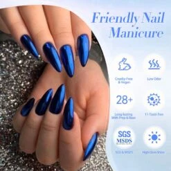 12 Boxes Chrome Metallic Nail Art Powder Kit 12 12 Boxes Chrome Metallic Nail Art Powder Kit -Born Pretty Salon 61122 ZI 6