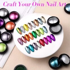 No Brand 24 Boxes Nail Mirror-Chrome Powder Set 10g/Box -Born Pretty Salon 61123 ZI 5
