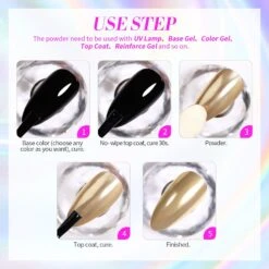 No Brand 24 Boxes Nail Mirror-Chrome Powder Set 10g/Box -Born Pretty Salon 61123 ZI 8