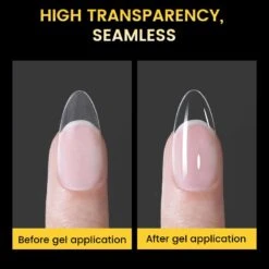 300pcs 15 Sizes Almond False Nail Tips Full Cover Half Matte Nails -Born Pretty Salon 61135 ZI 6