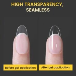 300pcs 15 Sizes Oval False Nail Tips Full Cover Half Matte Nails -Born Pretty Salon 61136 ZI 6