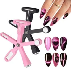 No Brand Pink 6 IN 1 Strong Magnetic Stick #02 -Born Pretty Salon 61159 ZHU2 4 1