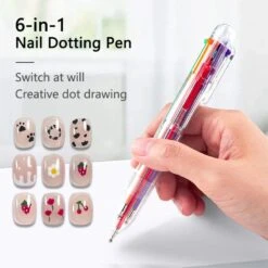 No Brand 6 In 1 Nail Art Dotting Tools Pen -Born Pretty Salon 61162 ZI 2