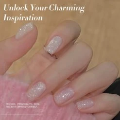 White Reflective Glitter Gel Polish SZ12 Milky Melee 15ml -Born Pretty Salon 61206 ZI 2