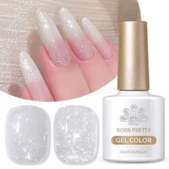 White Reflective Glitter Gel Polish SZ12 Milky Melee 10ml