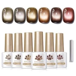 6 Colors Dark Glass Cat Magnetic Gel Polish Set M42 Sauvage 7ml