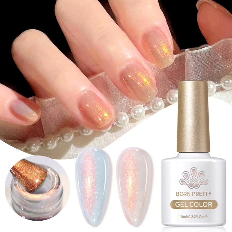 Yellow Aurora Gel Polish JG01 Aurora Borealis 10ml 1 Yellow Aurora Gel Polish JG01 Aurora Borealis 10ml