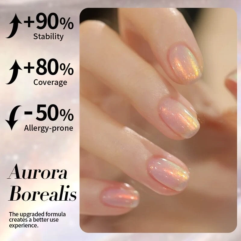 Yellow Aurora Gel Polish JG01 Aurora Borealis 10ml 3 Yellow Aurora Gel Polish JG01 Aurora Borealis 10ml - Image 3