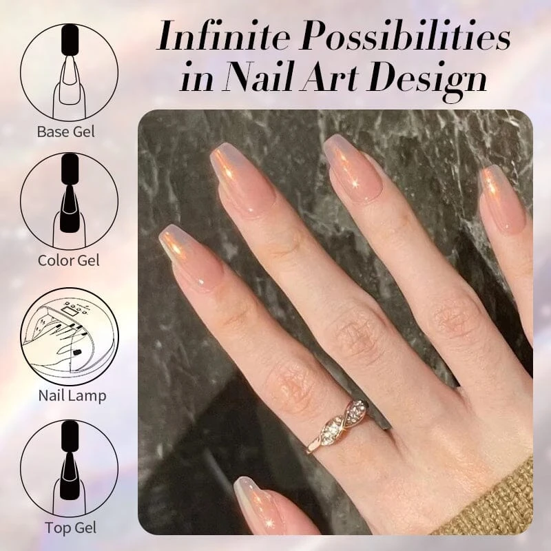 Yellow Aurora Gel Polish JG01 Aurora Borealis 10ml 2 Yellow Aurora Gel Polish JG01 Aurora Borealis 10ml - Image 2