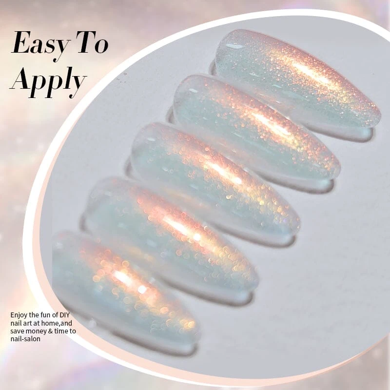 Yellow Aurora Gel Polish JG01 Aurora Borealis 10ml 5 Yellow Aurora Gel Polish JG01 Aurora Borealis 10ml - Image 5