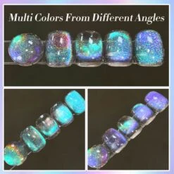 Blue Purple Holo Cat Magnetic Gel Polish MY122 Midnight 10ml -Born Pretty Salon 61213 ZI 5