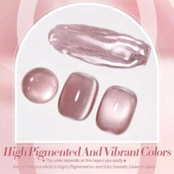 Pink Moonlight Cat Magnetic Gel Polish MY125 Dried Rose 10ml -Born Pretty Salon 61214 ZI 1