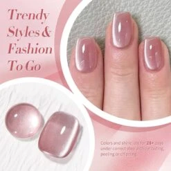 Pink Moonlight Cat Magnetic Gel Polish MY125 Dried Rose 10ml -Born Pretty Salon 61214 ZI 3