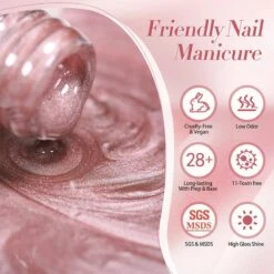 Pink Moonlight Cat Magnetic Gel Polish MY125 Dried Rose 10ml -Born Pretty Salon 61214 ZI 7