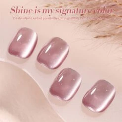 Pink Moonlight Cat Magnetic Gel Polish MY125 Dried Rose 10ml -Born Pretty Salon 61214 ZI 8