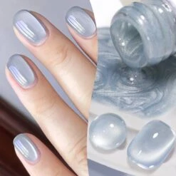 Blue Moonlight Cat Magnetic Gel Polish MY129 Haze Blue 10ml -Born Pretty Salon 61215 ZHU 2