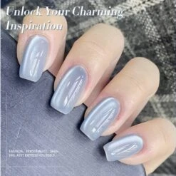 Blue Moonlight Cat Magnetic Gel Polish MY129 Haze Blue 10ml -Born Pretty Salon 61215 ZI 1