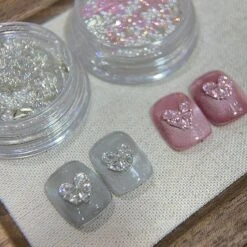 No Brand Heart Triangle Pearl Steel Ball 3D Nail Decoration -Born Pretty Salon 61222 ZHU 4