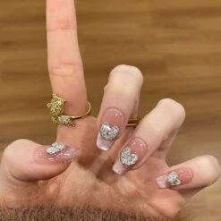 No Brand Heart Triangle Pearl Steel Ball 3D Nail Decoration -Born Pretty Salon 61222 ZHU 5