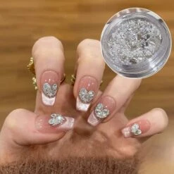 No Brand Heart Triangle Pearl Steel Ball 3D Nail Decoration -Born Pretty Salon 61222 ZHU 6