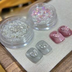 No Brand Heart Triangle Pearl Steel Ball 3D Nail Decoration -Born Pretty Salon 61222 ZHU 8