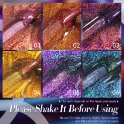 6 Colors Chameleon Nail Gel Polish S24 Infinity 7ml -Born Pretty Salon 61226 ZI 1