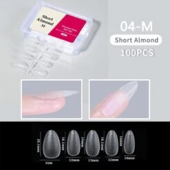 No Brand 100pcs/box Matte Clear False Nail Tips 32 No Brand 100pcs/box Matte Clear False Nail Tips -Born Pretty Salon 61230 SXA 4