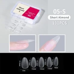 No Brand 100pcs/box Matte Clear False Nail Tips 33 No Brand 100pcs/box Matte Clear False Nail Tips -Born Pretty Salon 61230 SXA 5