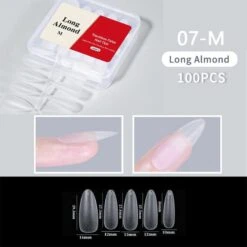 No Brand 100pcs/box Matte Clear False Nail Tips 35 No Brand 100pcs/box Matte Clear False Nail Tips -Born Pretty Salon 61230 SXA 7