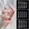 No Brand 100pcs/box Matte Clear False Nail Tips