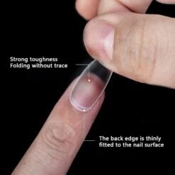 No Brand 100pcs/box Matte Clear False Nail Tips 23 No Brand 100pcs/box Matte Clear False Nail Tips -Born Pretty Salon 61230 ZHU 4