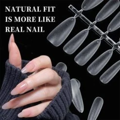 No Brand 100pcs/box Matte Clear False Nail Tips 26 No Brand 100pcs/box Matte Clear False Nail Tips -Born Pretty Salon 61230 ZHU 7